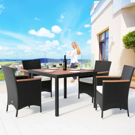Garden set Corfu 9-piece and for 4 people