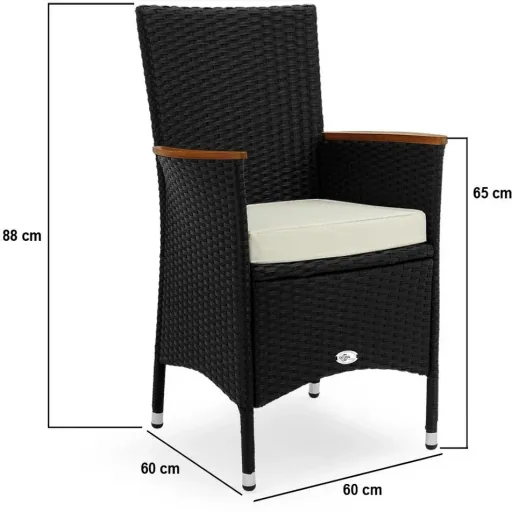 Garden set Corfu 9-piece and for 4 people