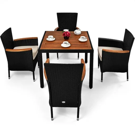 Garden set Corfu 9-piece and for 4 people