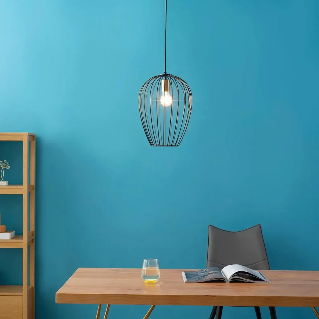 Pendant light hanging lamp modern pendant lamp for office living room dining room metal black Ø26 x 130 cm