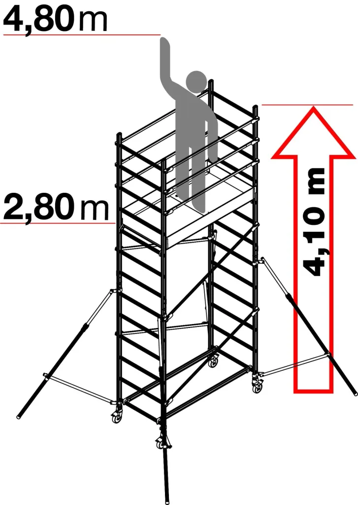 Alto 410 modular mobile scaffold