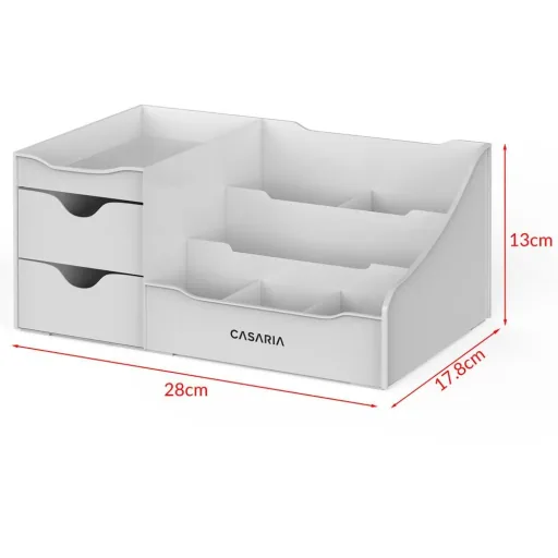 Make-up-Organizer hellgrau