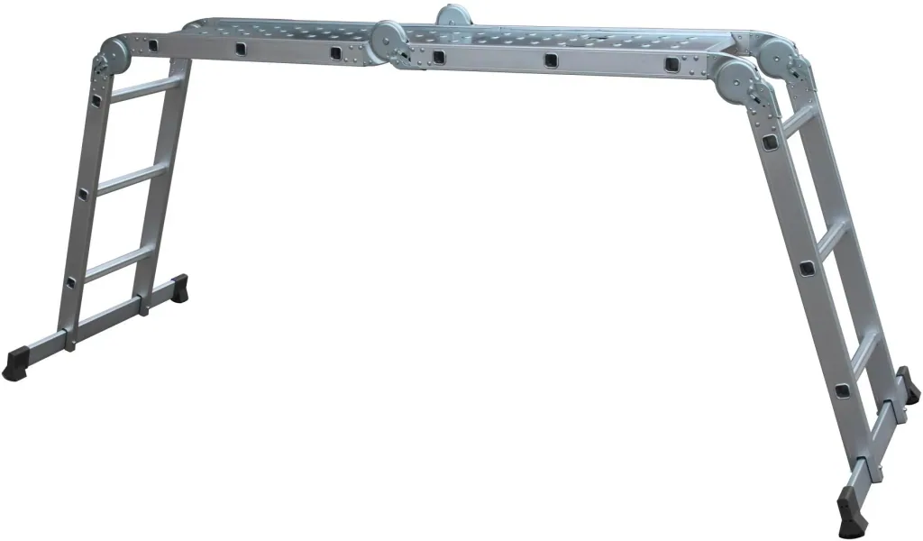 Aluminum multi-purpose ladder 4x3 rungs 7 in 1