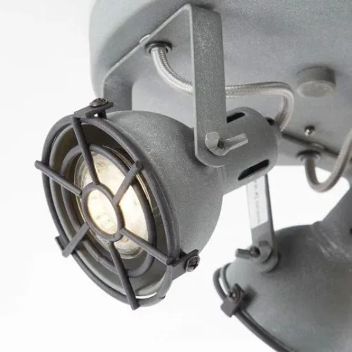 Industrial ceiling light Jesper - concrete grey