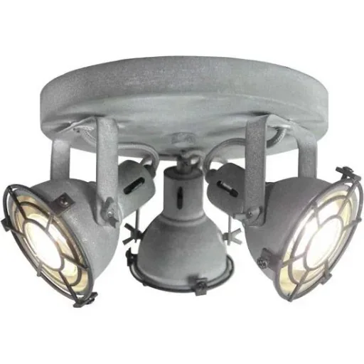 Industrial ceiling light Jesper - concrete grey